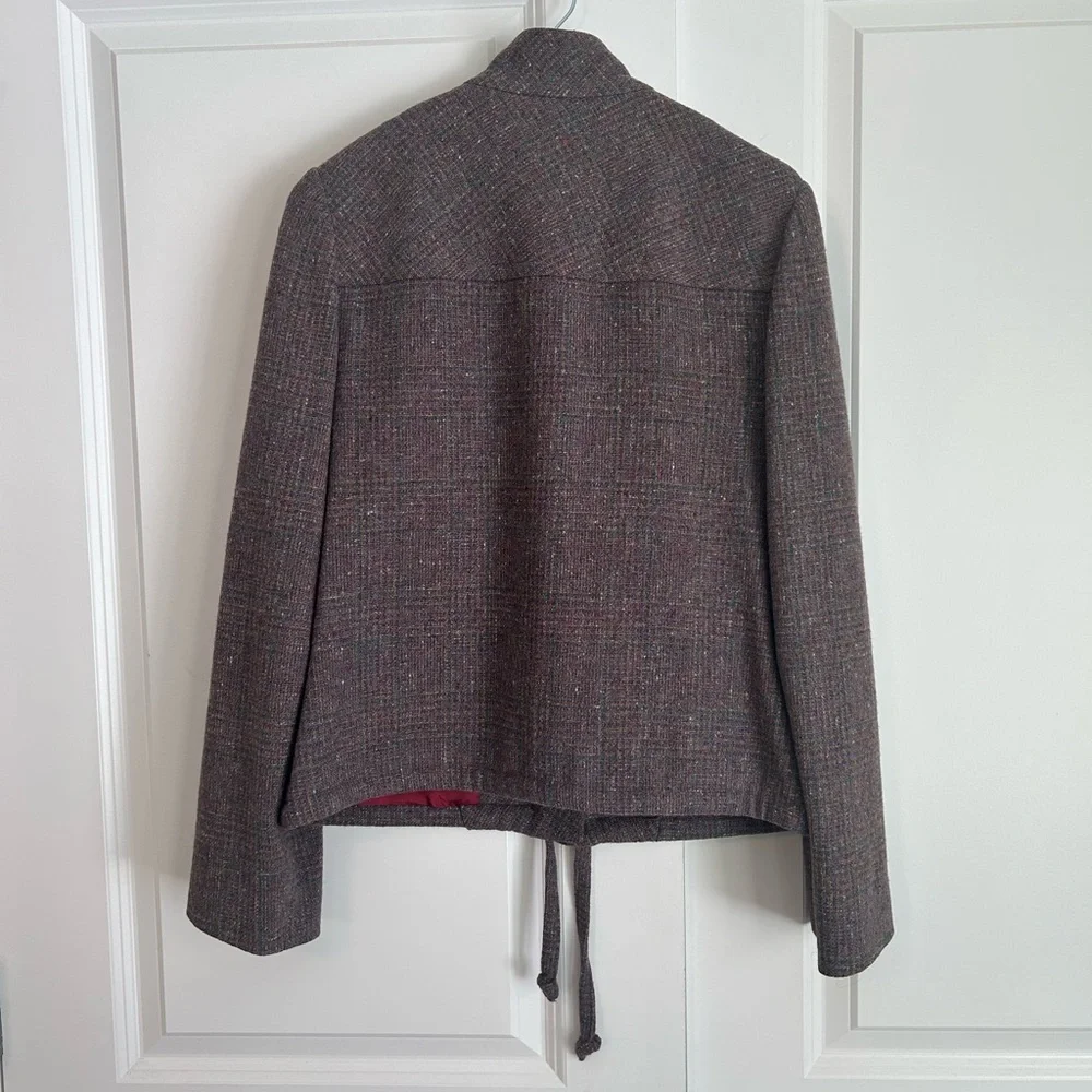 Vintage Henry White Dublin wool tweed blazer purple multicolor - Picture 3 of 9